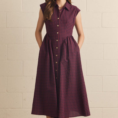 Gingham Shirt Dress