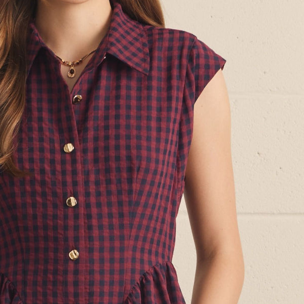 Gingham Shirt Dress