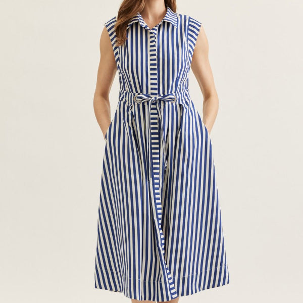 Harbor Stripe Midi Dress