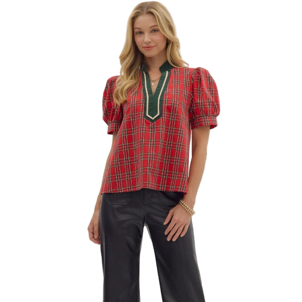 Ivy Plaid Top