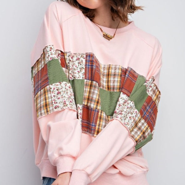 Pink Patch Sweatshirt