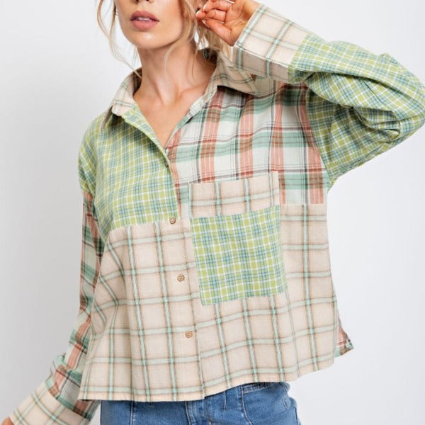 Mixed Sage Top