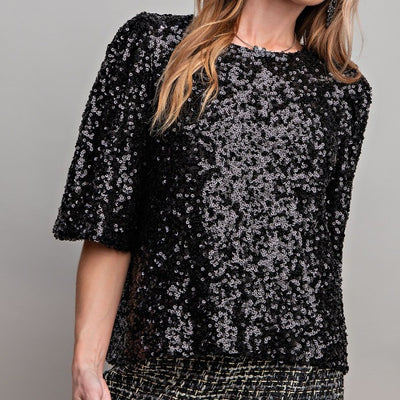 Meet & Greet Sequin Top