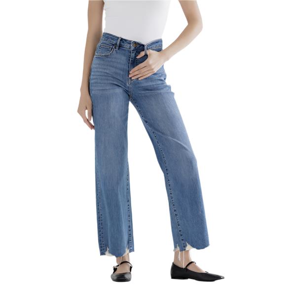 HR Jagged Hem Denim