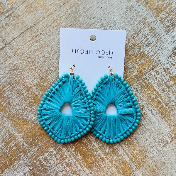 Rowdy Raffia Earrings