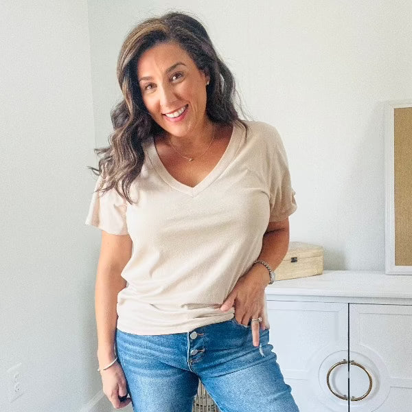 Girlfriend V-neck Tee