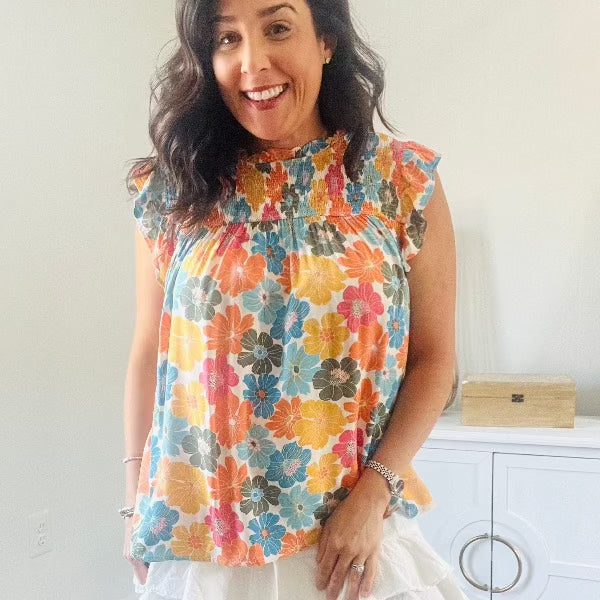 Quiet Floral Top