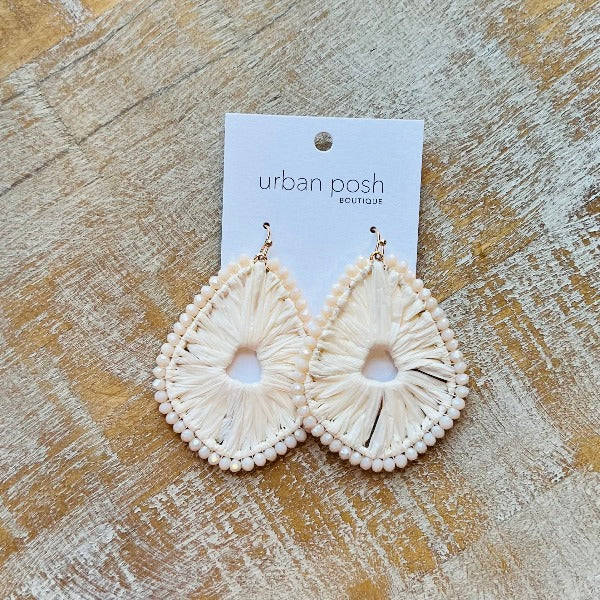 Rowdy Raffia Earrings