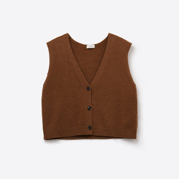 Cropped Knit Vest