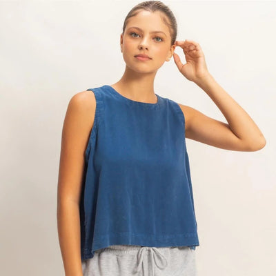 Modern Button Back Top