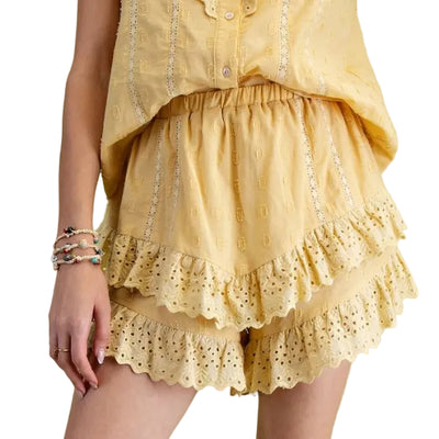 Ruffle Bottom Shorts