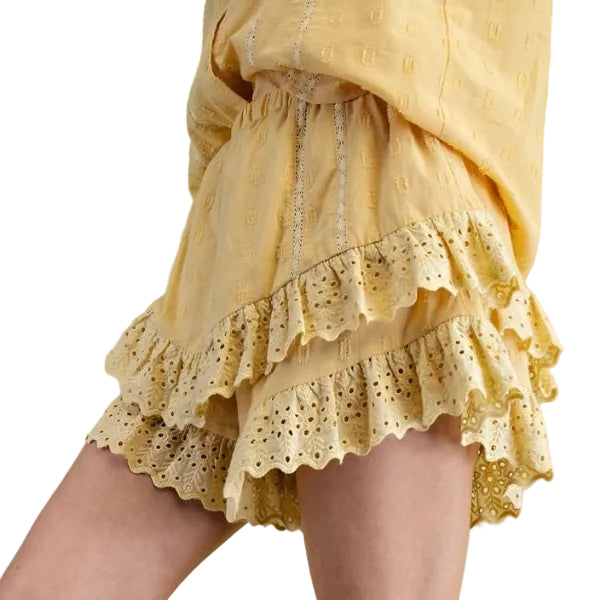 Ruffle Bottom Shorts
