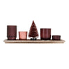 Berry Tea Light Set and Brush Tree with Tray