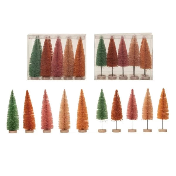 Sisal Bottle Brush Tree Set of 10