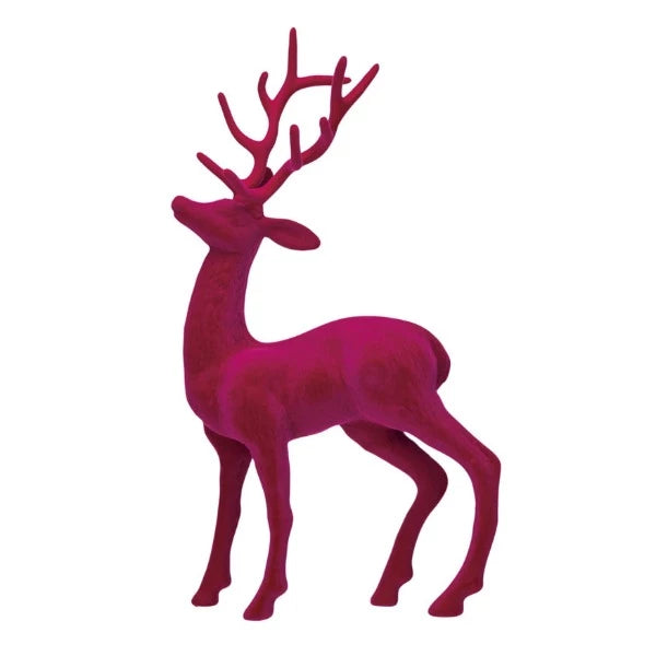 Flocked Pink Buck