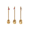 Golden Spoon with Holiday Charm