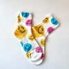 Multi Color Smiley Socks