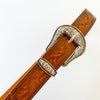 Western Vintage FloralTooled Leather Belt
