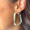 Twisted Acrylic Square Hoops