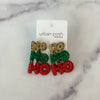 Ho Ho Ho Seed Bead Earrings