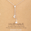 Mini Moon And Star Lariat Y Necklace