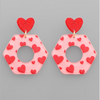 Valentine Hexagonal Earrings