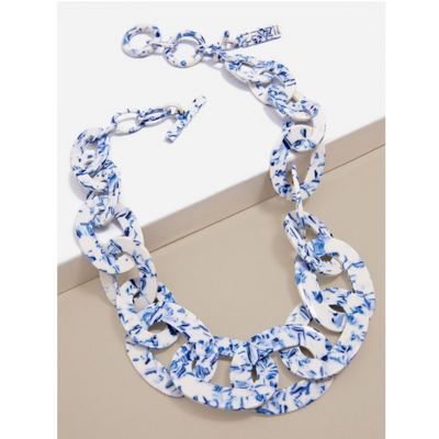 Porcelain Pattern Links Collar Necklace Jewelry