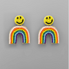 Smiley Rainbow Earrings