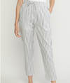 Sky Striped Linen Pants