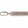 Wood Quote Key Chain