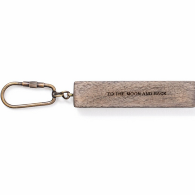 Wood Quote Key Chain