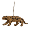 Faux Fur Jaguar Ornament