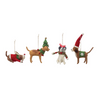 Dapper Dog in Holiday Outfit Ornament