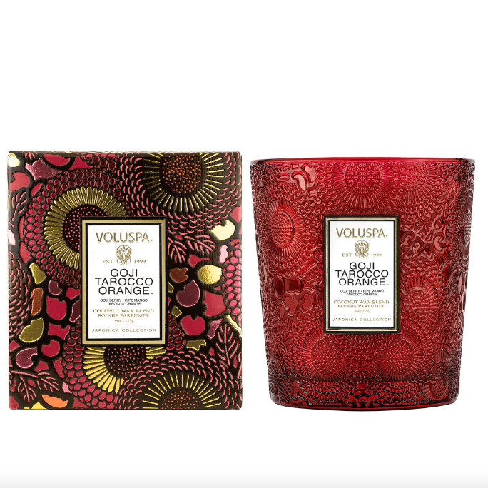 Goji Tarocco Orange 9oz Classic Boxed Candle