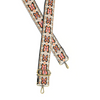 White Butterfly Embroidered Guitar Strap