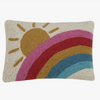 Sun and Rainbow Hook Pillow