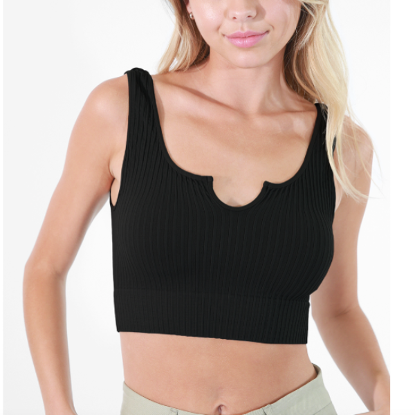 NB Notch Neck Sleeveless Top