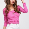 Pink Pretty Henley