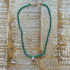 Spring Teal Beaded Necklace