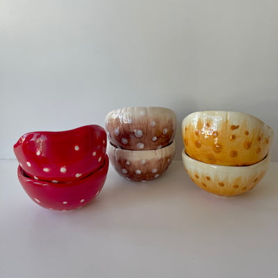 Ceramic Mushroom Bowls