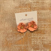 Matte Metal Flower Earrings