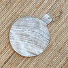 Round Grey Marble Cutting Board with Hole