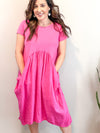 Ischia Dress - Hot Pink