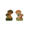 Two Cute Felt Mushrooms